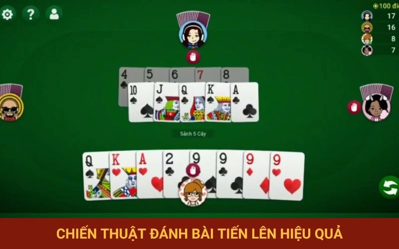 Bốn phương pháp chơi bài tiến lên hay